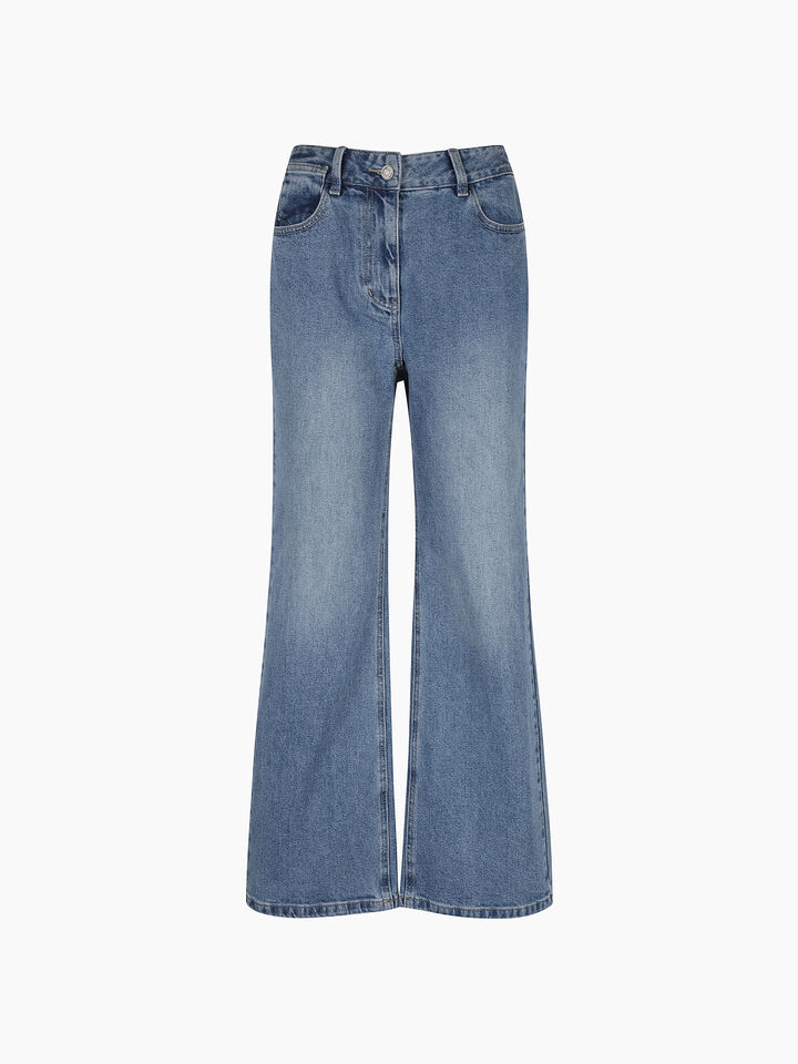 TROUSERS - sisley k jeans flare & bootcuts - Blue | Sisley K image number 2